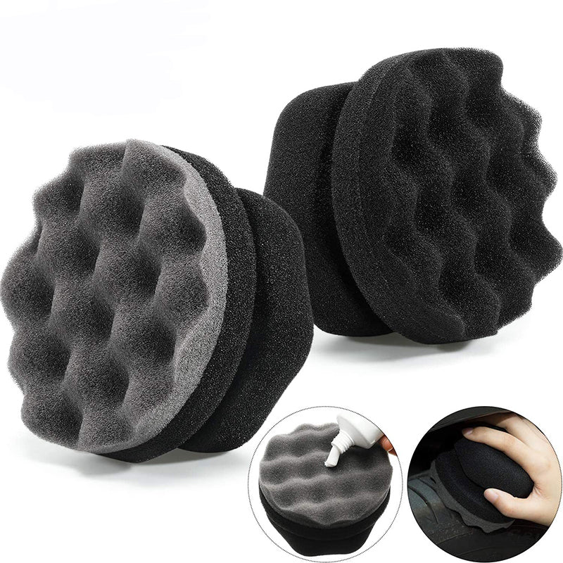 Wave Shaped Handheld Polishing and Waxing Sponge