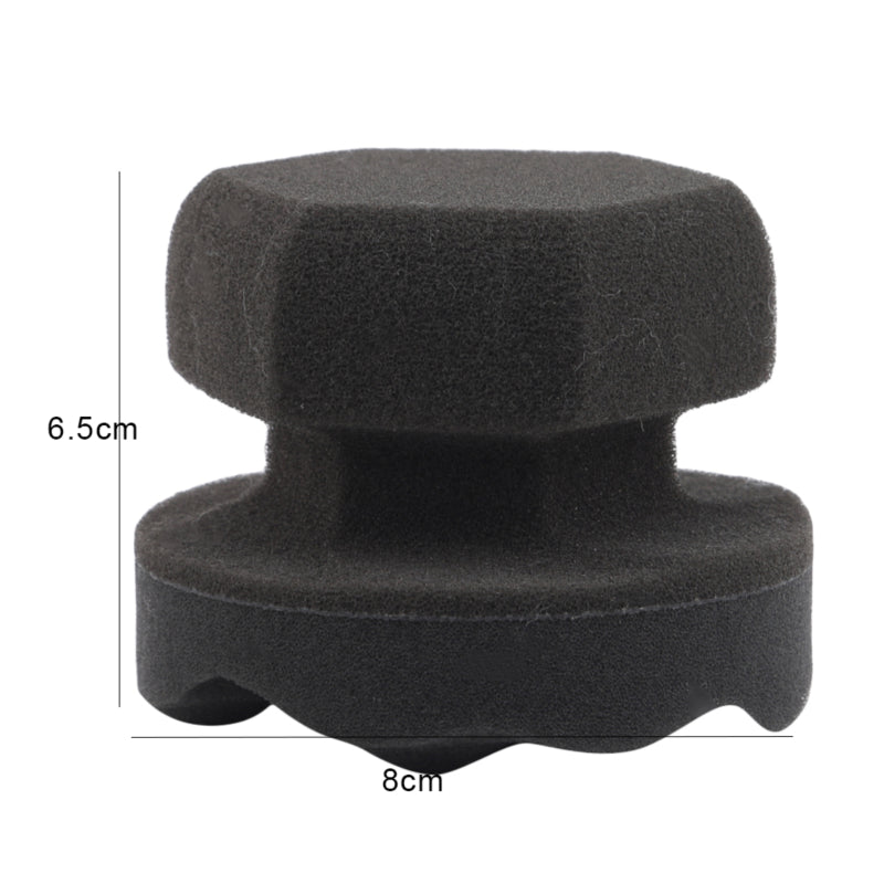Wave Shaped Handheld Polishing and Waxing Sponge