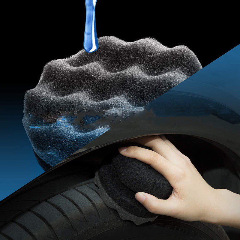 Wave Shaped Handheld Polishing and Waxing Sponge